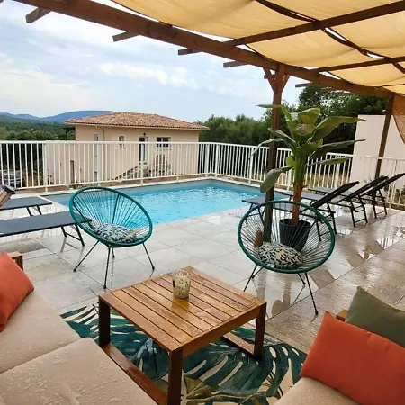 Casa Lucia 100m2 Piscine Privee 10 Pers San Ciprianu Climatisee Dom wakacyjny *